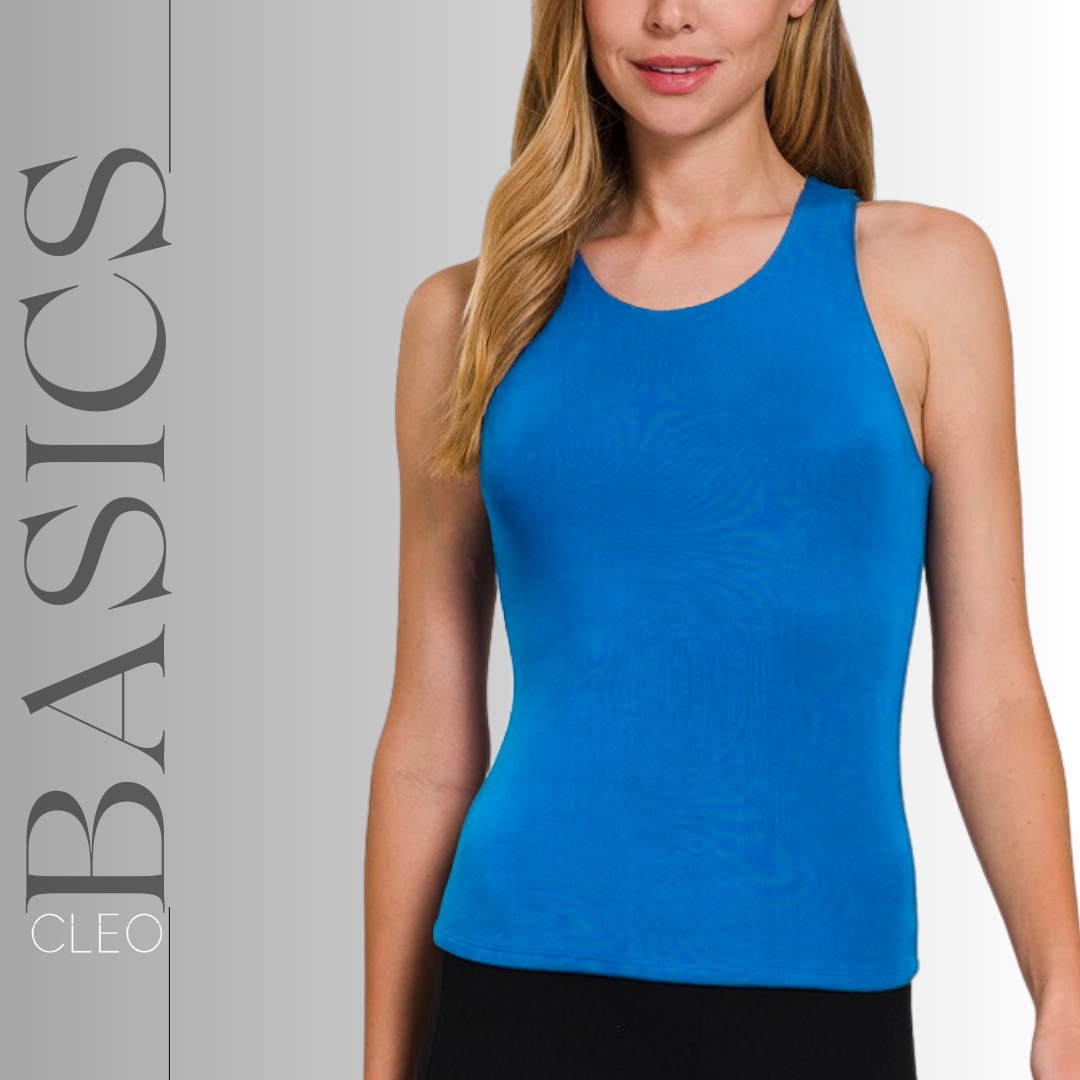 Blusa básica azul rey