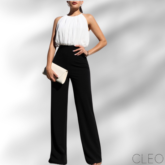 Jumpsuit blanco y negro